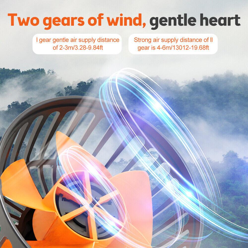 Car Fan 360° Adjustable 3 Head Air Fan Automotive Electric Fan USB/12V/24V Fan 2 Speeds Car Silent Fan For Home Desk Office Car Heat Shields 2