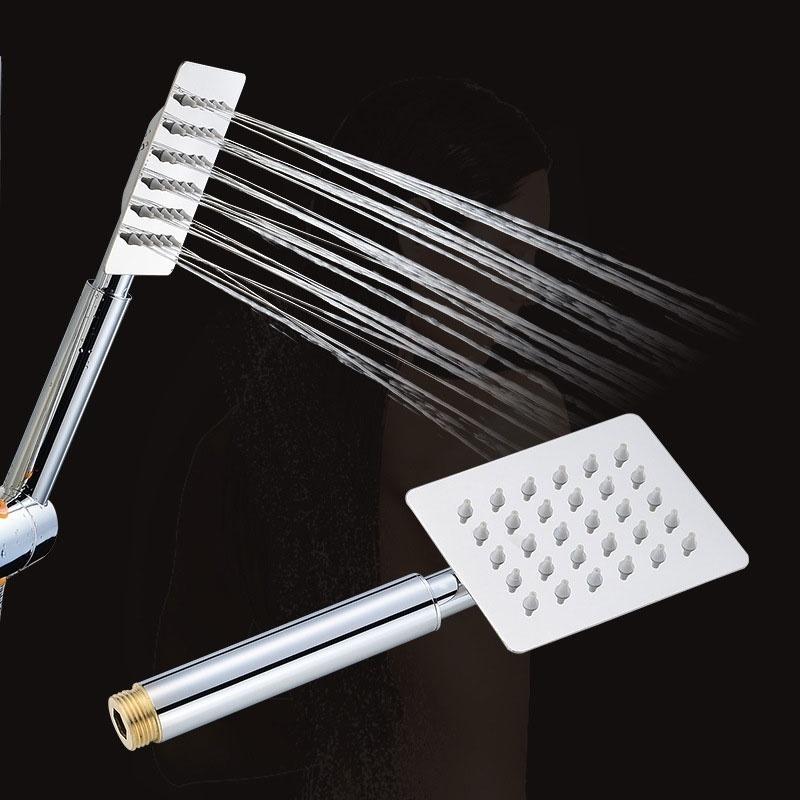 Universal Stainless Steel Handheld Large Bath Shower Head Handset Rain Shower System  Bathroom Faucet Shower