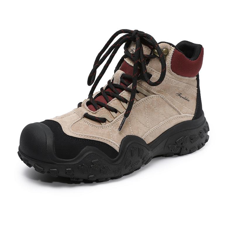 Leather Shoes Short Boots Casual Martin Boots Women's Boots Non-slip and wear-resistant mountaineering leather boots