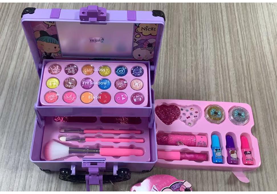 Cross-border Children's Washable Makeup Set - Colorful Cosmetics Toy for Girls' Stage Performance
