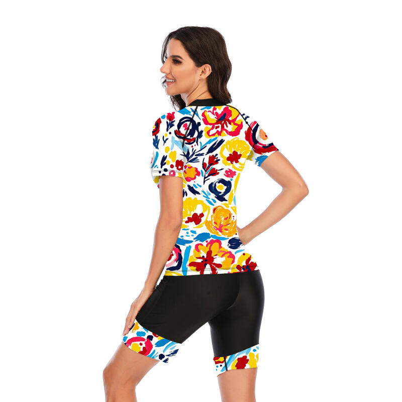 Split Short Sleeve Surfer Suit Swimsuit Wetsuit Sexy Fashion Yinhua Swimsuit