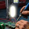 Rotating Light Source Work Light with Emergency Signal Magnetic Rechargeable LED Lamp for Camping Hiking and Car Repair