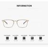 High Definition Photochromic Myopia Glasses Square Full-Frame Business Ultra-Lightweight Eyewear Minus Diopter 0 To -4.0