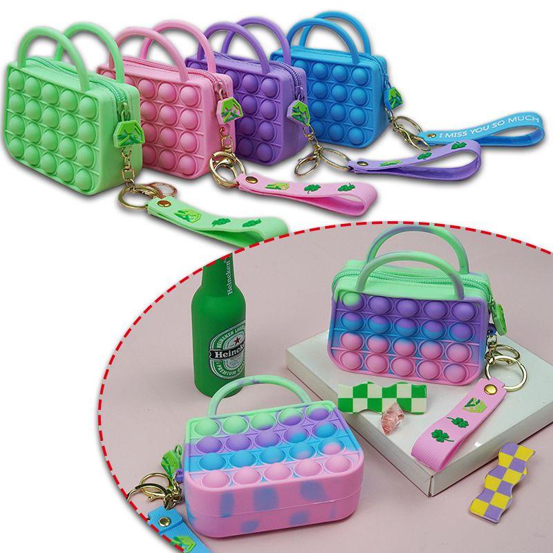 Vibrant Pop It Pouch Bag With Soft Bubble Design For Stress Relief And Storage