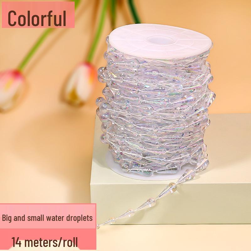 Acrylic Beaded Curtain for Weddings, Aisle Runners, Stage Decor, and Christmas Trees