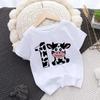 Maglietta di Compleanno Moda Mucca Numero 1-10 Maglietta di Compleanno T-shirt Ragazzo Ragazza Festa Maglietta Stampa Mucche Vestiti Regali Bambini Magliette alla Moda T-shirt