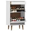 VidaXL Shoe Cabinet MOLDE White 59.5x35x103 Cm Pine Wood 350526