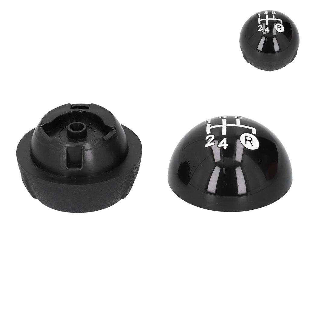 Gear Shift Knob with Cap Decorative Cover Replacement Kit Fit for Fiat 500 500C 2007‑2018 LHD RHD