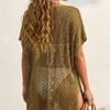 Dress with Shiny Thread, Sexy Beach-style Bikini Top for Women