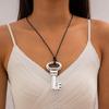 Letter Splicing Collarbone Chain European and American Style Geometric Rectangular Necklace Necklace Necklace Jewelry Women