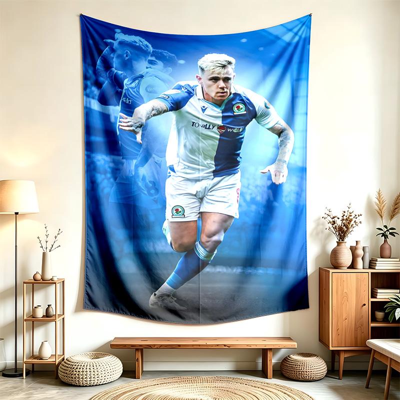 Blackburn Rovers FC (1) Tapestry Suitable For Decorating Homes Dorms And Bedrooms Soft To The Touch And A Perfect Gift For Friends And Family