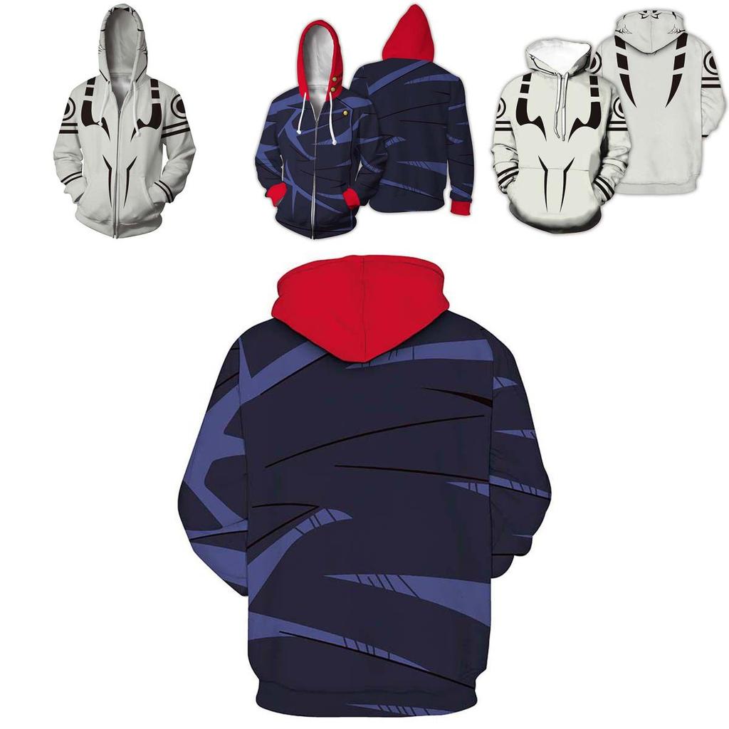 Stilvolle Jujutsu Kaisen Hoodies für Herren mit lebhaftem 3D-Druckdesign