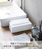 Yamazaki Tower Vertical Tissue Stand, White, W12.6 X D9.7 X H23.7cm, VerticalHorizontal Placement, Tissue CaseCover, 1440