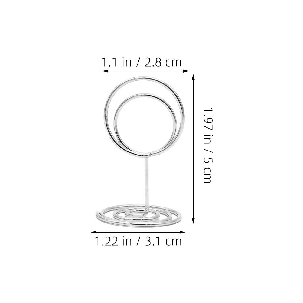 10Pcs Sturdy Metal Table Number Holder Versatile Photo Menu Card Clip Stand for Cafes Restaurants Weddings Offices Event Decor
