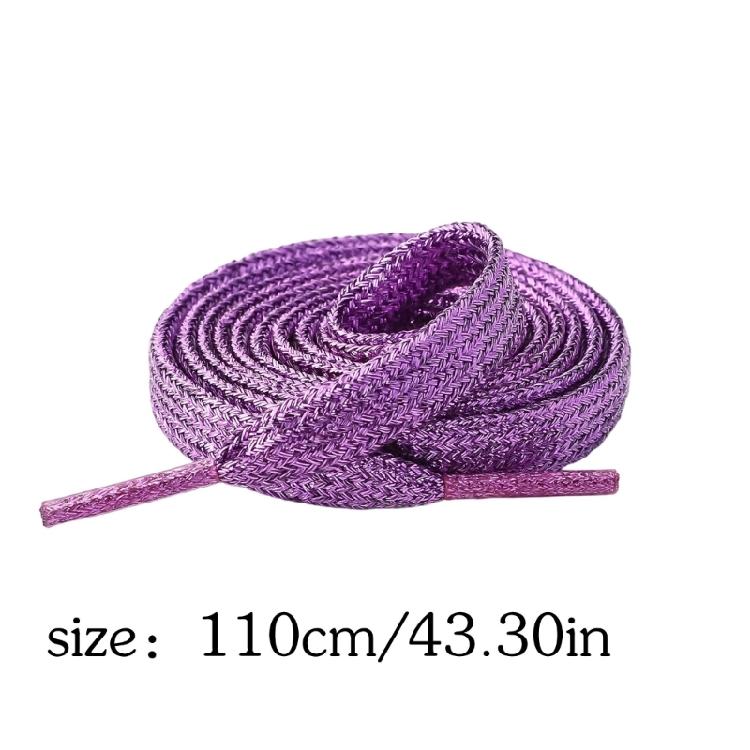 Replaceable Flat Polyester Shoelaces 110cm Long Colorful Shoe Laces For Men Women Sneakers Boot Athletic Footwear