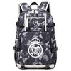 Football Printed Student Backpack Multifunctional Usb Interface Large Capacity Leisure Travel Backpack