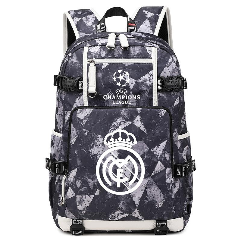 Football Printed Student Backpack Multifunctional Usb Interface Large Capacity Leisure Travel Backpack