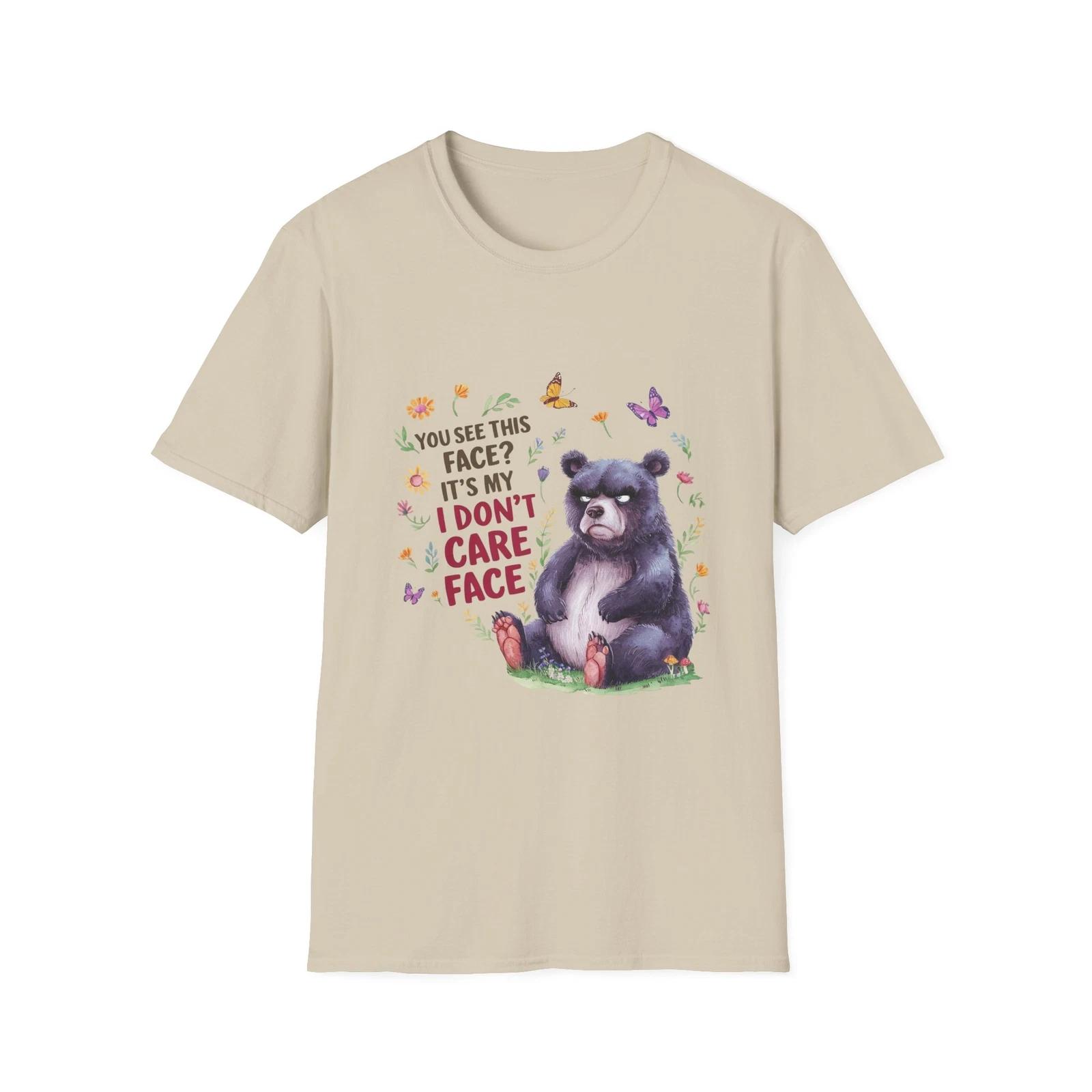Funny Bear Graphic Tee, Casual Style, Gift for Nature Lovers, Birthday Gift, 4XL