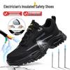 Insulated 10KV Men's Lightweight Safety Shoes: Anti-smash, Anti-puncture, Protective Electrician Footwear