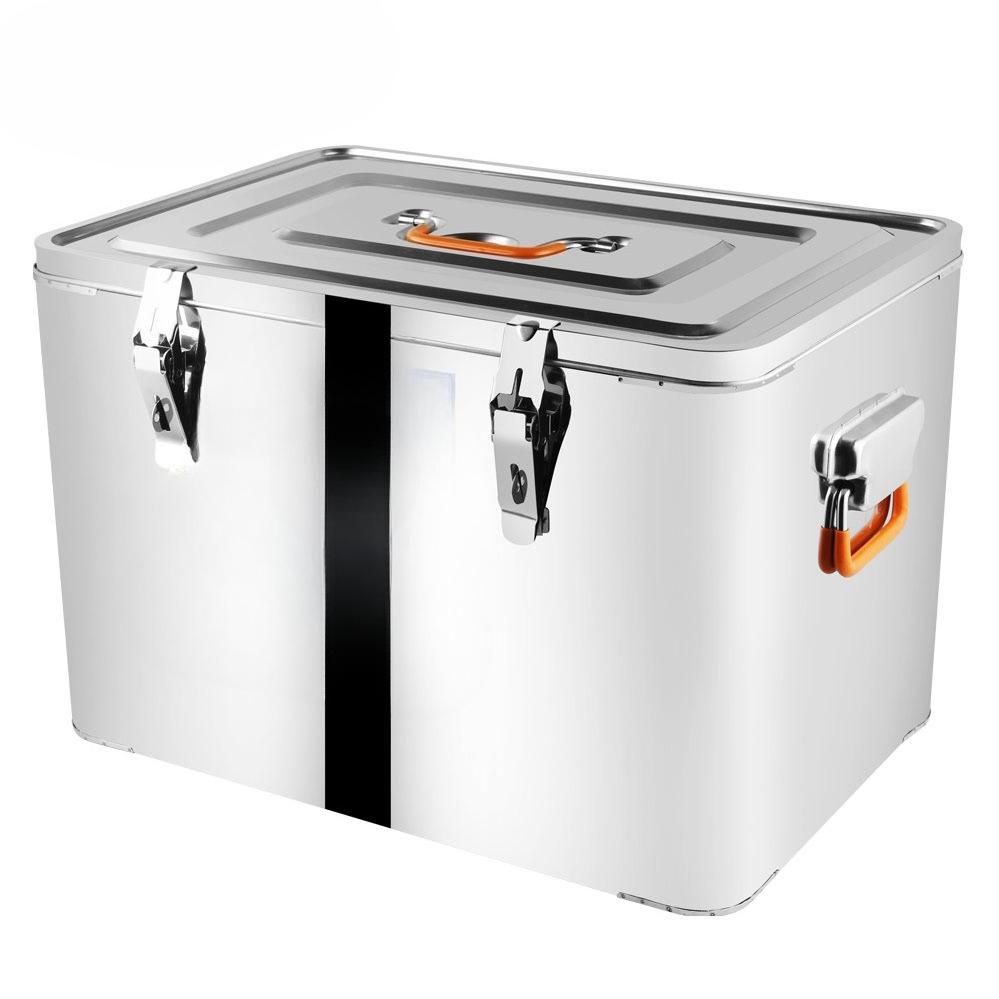 65L Stainless Steel Insulated Box, Commercial Insulated Bucket, Outdoor Refrigerated Beer Box, Takeout Delivery Box
