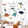 Cartoon Animal Cute Dinosaur Wall Stickers Removable for Kids Room Decoration Background Living Room Baby Nursery Wall Decals