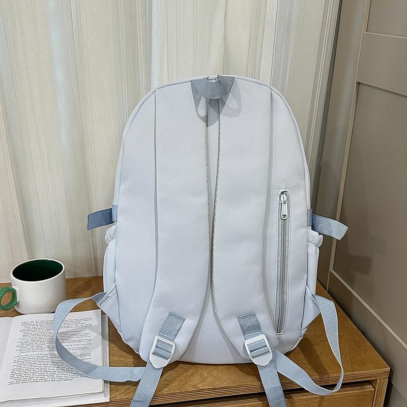 School Bag New High Value Fresh Sweet Candy Color Backpack Junior High School Students Lightweight Travel Backpack