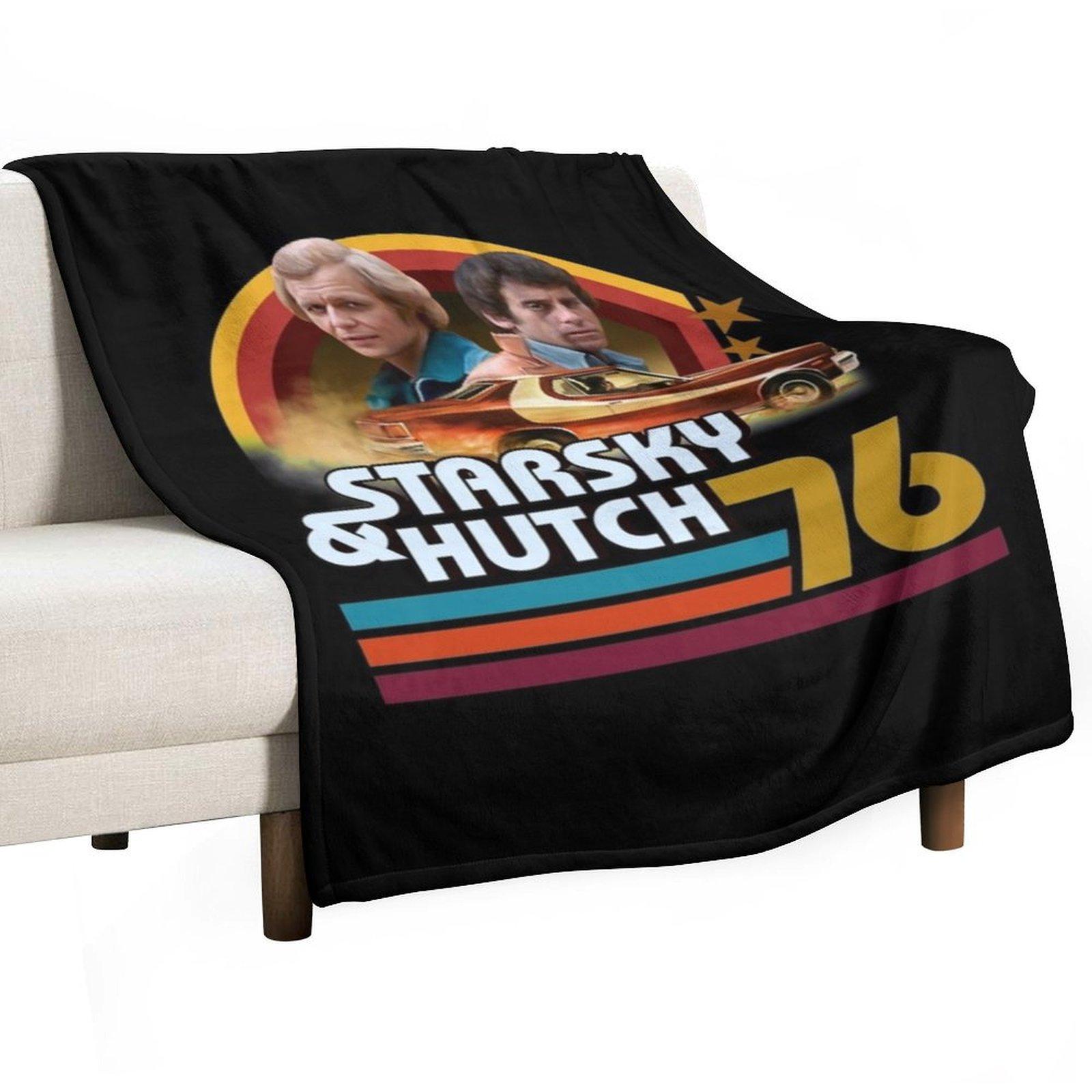 Starsky And Hutch T-ShirtStarsky and hutch T-Shirt_by Trazzo_ Throw Blanket Sofa Quilt Soft Plaid Sofas Shaggy Blankets 30x40in
