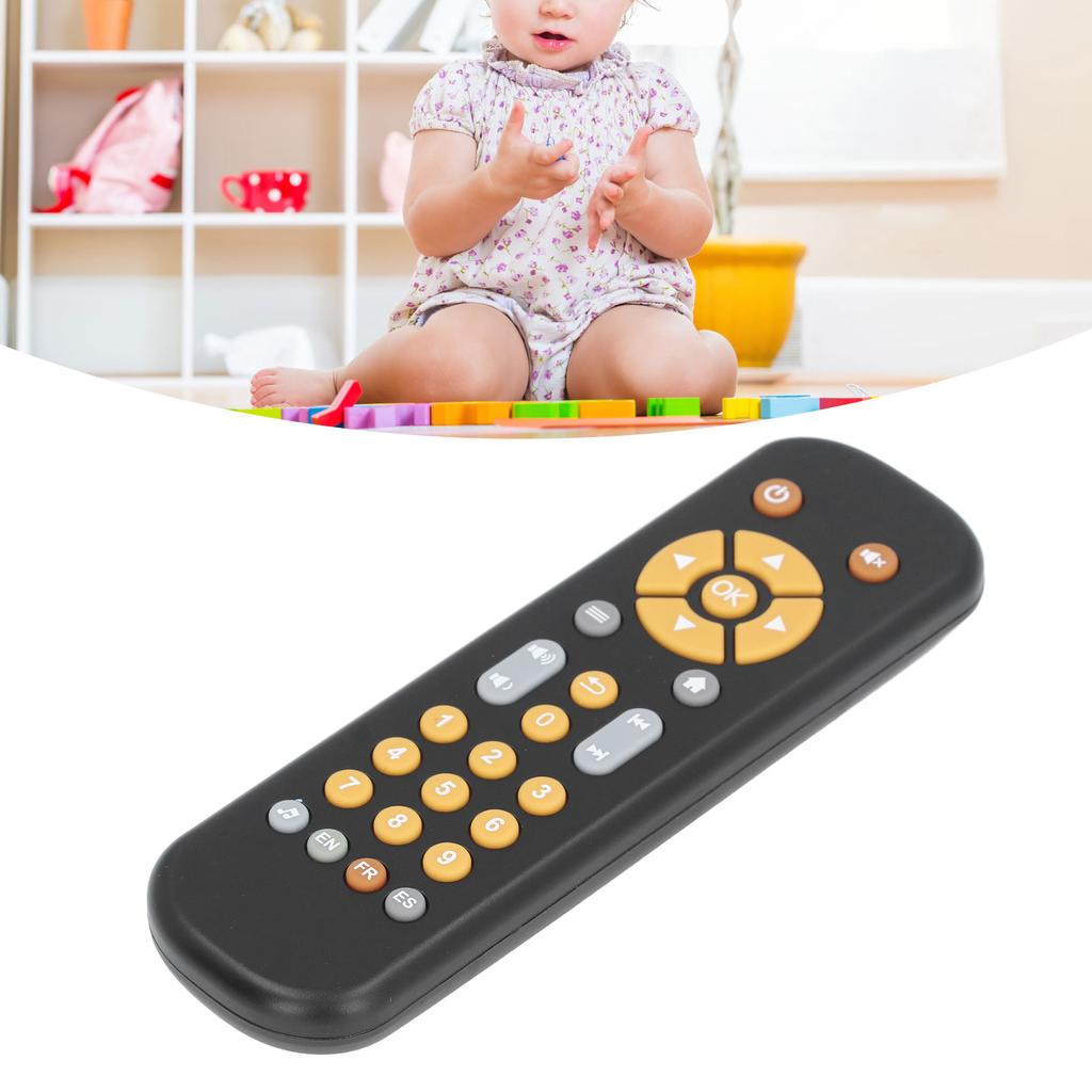 Baby TV Remote Control Toy with Music Early Educational Safe Fun Simulated Baby Remote Controller