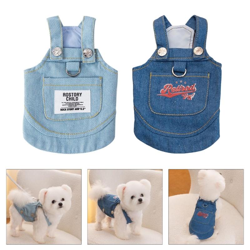 Modischer Jeansrock für Haustiere Welpen Luxusrock Hundekleidung Prinzessinnenkleider für tägliche Spaziergänge oder Fotoshootings