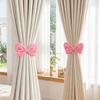 2Pcs Velvet Velvet Bow Curtain Tiebacks Creative Curtain Holders Curtain Strap  Curtain Decor