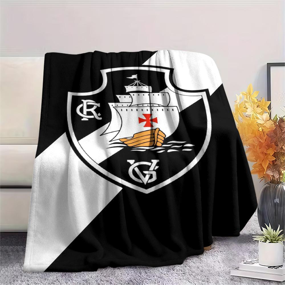 1Pc CR Vasco Da Gama Print Flannel Blanket High Quality Warm Comfortable Cover for All Seasons Perfect for Gifts Home Decor