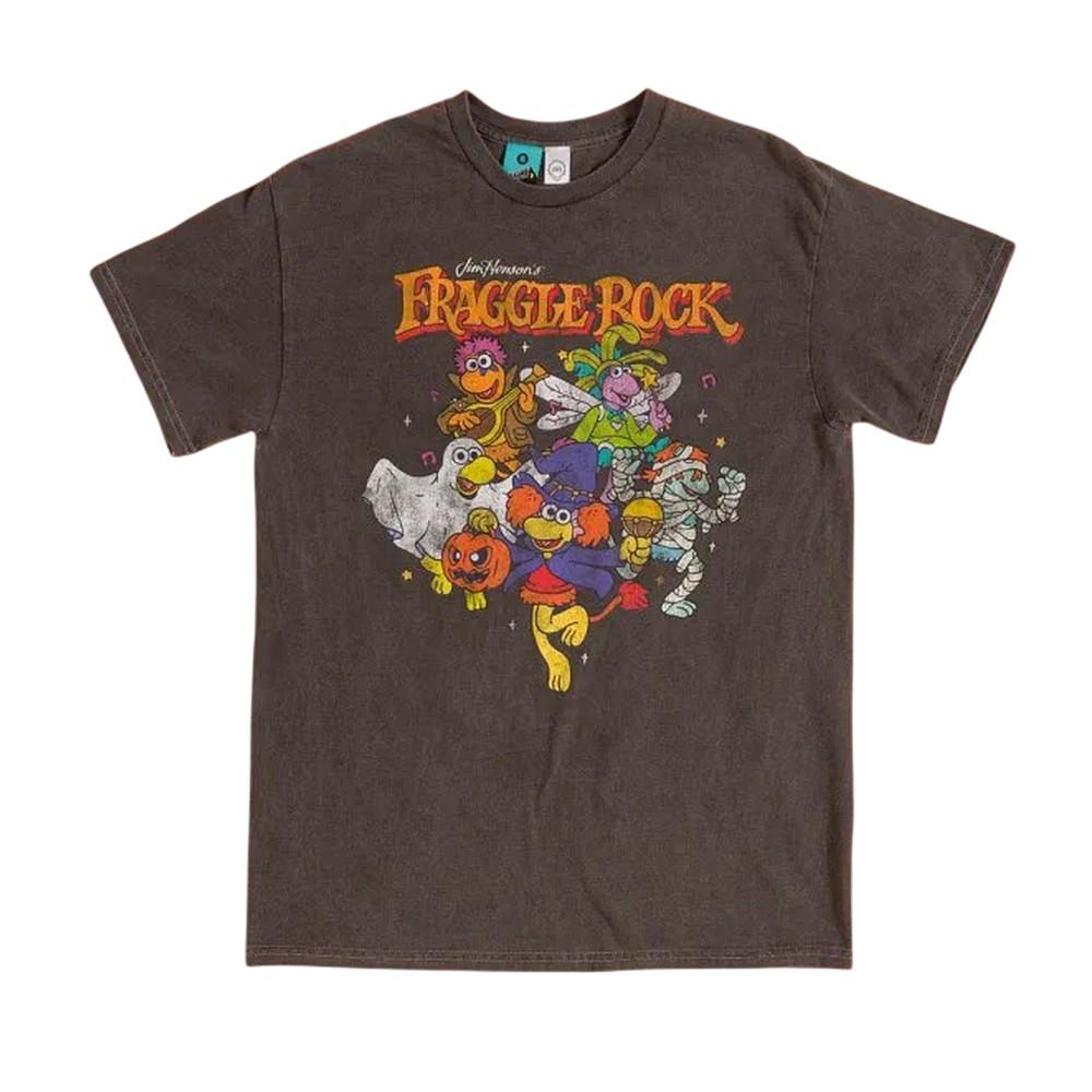 Fraggle Rock Unisex Adult Spooky Fancy Dress Vintage Wash T-Shirt