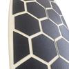 Hexagon Clear Surf Traction Grip Traction Pad Semi-Clear Deck Pad for Surfboards (black-A)