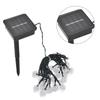 5m LED Solar Lichterkette 20LEDs Dekorative Außenlichterkette mit 8 Beleuchtungsmodi für Innenhof Garten Party