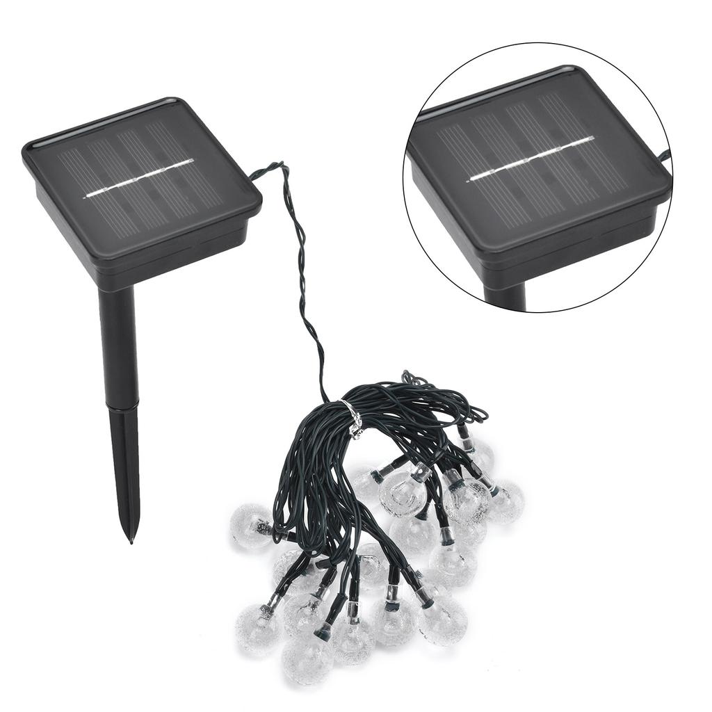 5m LED Solar String Light 20LEDs Decorative Outdoor String Lamp with 8 Lighting Modes for Courtyard Garden Party