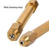 Solid Alloy Steel Hand Drill with 4 Interchangeable Heads Ergonomic Handle Twist Drill for Precise Hole Creation