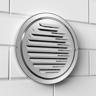 Entlüftungsabdeckung, Auspuffrohr-Entlüftungsabdeckung, Gitterabdeckung, Edelstahl-Entlüftung, Flachkanal-Entlüftungs-Wandeinlass mit integrierter Fliegengitter-Mesh-Belüftung