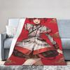 Kasane Teto Blanket Anime Vtuber Wool Awesome Warm Throw Blanket for Chair Covering Sofa Spring Autumn