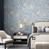Carta da Parati Floreale Stile Cinese Fiori Pastorali Classici Uccelli Carta da Parati Rossa Gialla Blu Chinoiserie Retrò Camera da Letto Ragazze