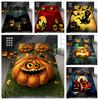 Set de lenjerie de pat de lux 3D pentru acasă Cuvertură și fată de pernă de Halloween Lenjerie de pat confortabilă de dimensiune completă