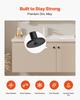 Cabinet Knobs, 30 Pack, 31 mm Black Zinc Alloy Drawer Pulls & Door Handles, Mushroom Kitchen Solid Knobs Dresser Handles, Cupboard Hardware with