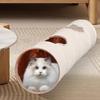 Straight Cat Tube Multifunctional Cat Tunnel Bed Big Tube Playground Toys For Indoor Cats Straight Cat Tunnel Collapsible Cat