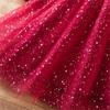 Pailletten Mädchen Prinzessin Partykleider für 3-8 Jahre Kinder Geburtstag Hochzeit Abend Ballkleid Frühling Herbst Langarm Kinderkleid