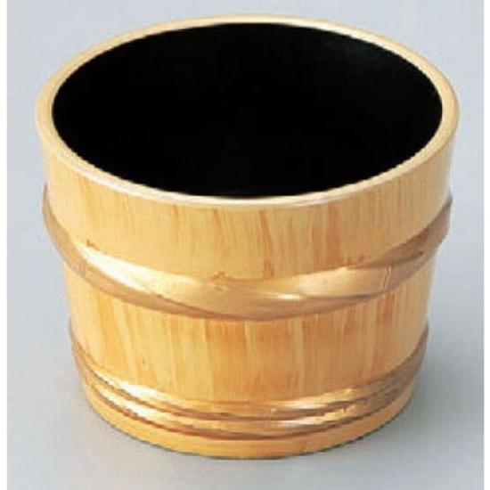 Soup Container with Plain Wood and Gold Band Diameter X ABS Resin for and Commercial Use Barrel-shaped Soba/Udon [8.4mm 6.2cm] (7-536-31) Restaurants,
