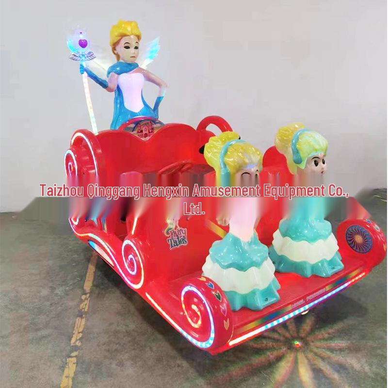 Children's & Adults' Luminous Electric Scooter with Seat - Outdoor Double Bumper Amusement Vehicle