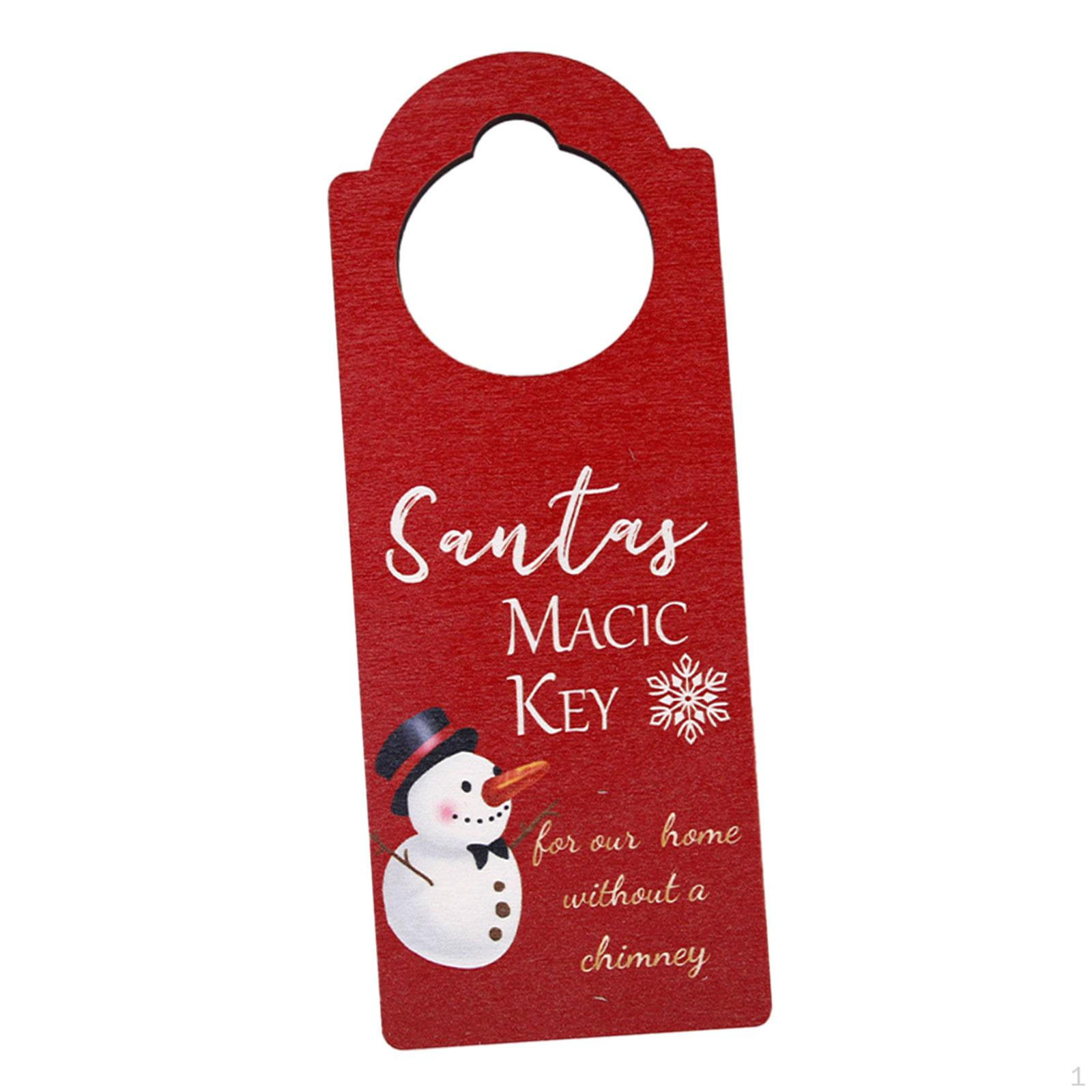 

Рождественские подвески на дверные ручки, рождественские украшения для интерьера, легкие рождественские подвески