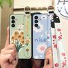 Anti-knock Ring Phone Case For Samsung Galaxy A24/SM-A245F/A25 5G Durable Wrist Strap Protective Kickstand Silicone
