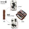 New Anti-theft Brush Women's Wallet Double Zipper Organ Card Bag Retro Large Capacity Clutch Bag
