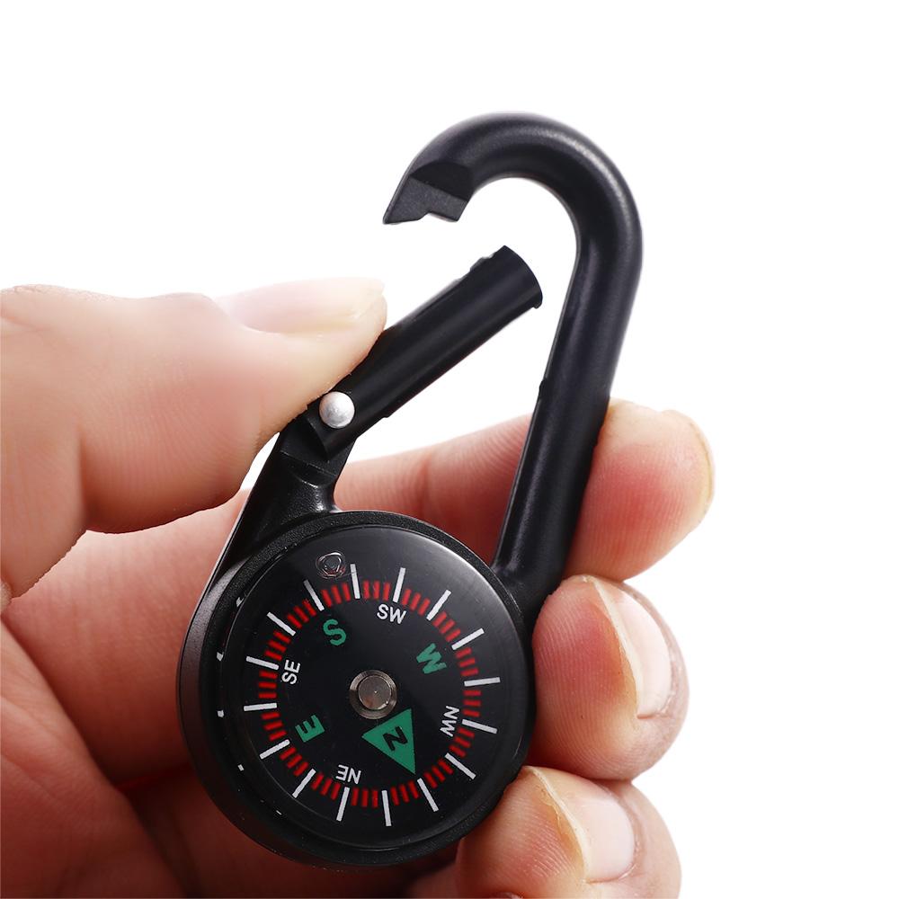 Snap Hook Plastic Survival Kit Quick-Hook Compass Camping Compass Hiking Compass Mini Compass