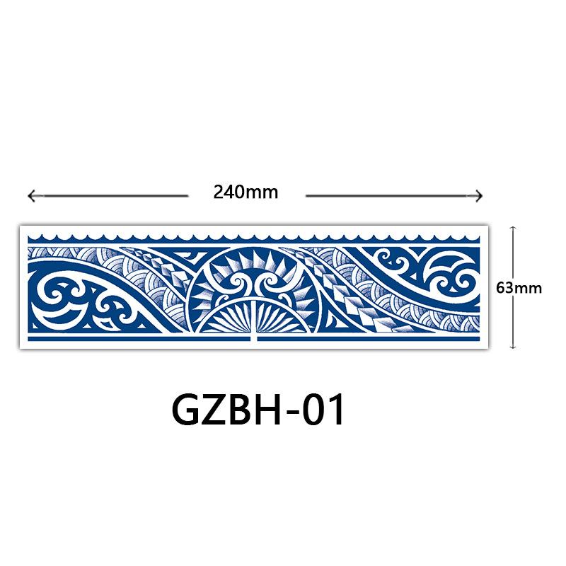 

Сік Нарукавна тату-наклейка, Напівперманентна трав яна тату-наклейка, Водостійке напівперманентне тату 63*240mm
